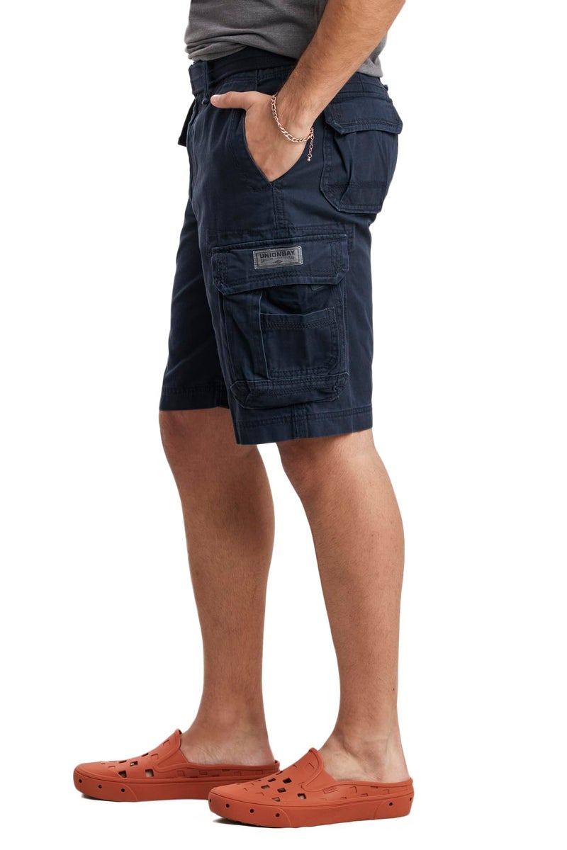 Unionbay Men's Cordova Belted Messenger Cargo Short, True Navy, 54 - Image 2